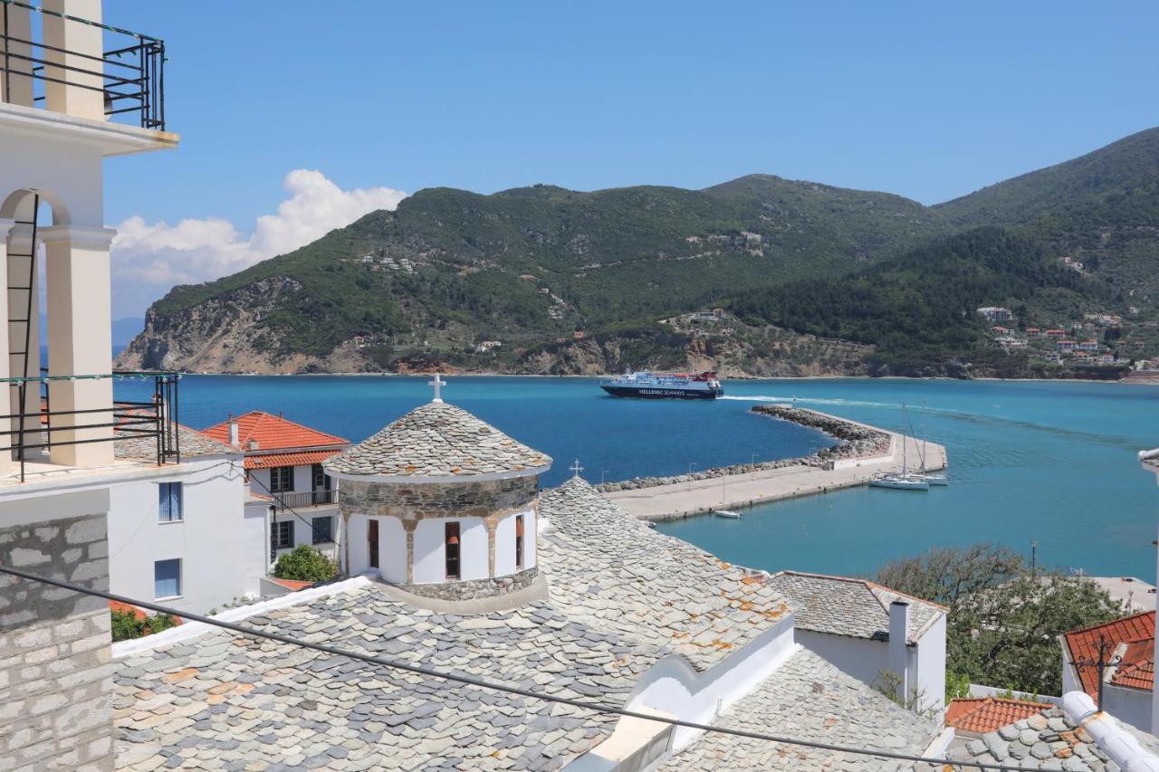 Skopelos House In Castle Panormos  エクステリア 写真